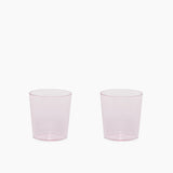 Glas Tumbler Set Small, Rose Quartz