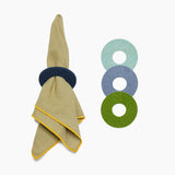Circle Napkin Rings Set of 4, Ocean