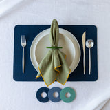 Circle Napkin Rings Set of 4, Ocean