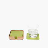 Kobon Natural Leather Tray, Square