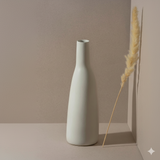 Handmade Stoneware Carafe & Vase, White