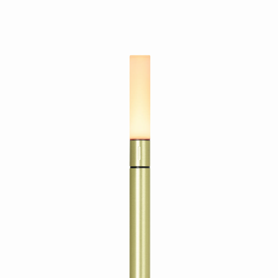 Wick Portable Table Lamp, Brass