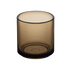 Hasami Porcelain Amber glass tumbler showcasing a modern, modular design with a warm amber hue.