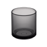 Hasami Porcelain grey glass tumbler, modern design, perfect for various beverages, stackable and stylish.