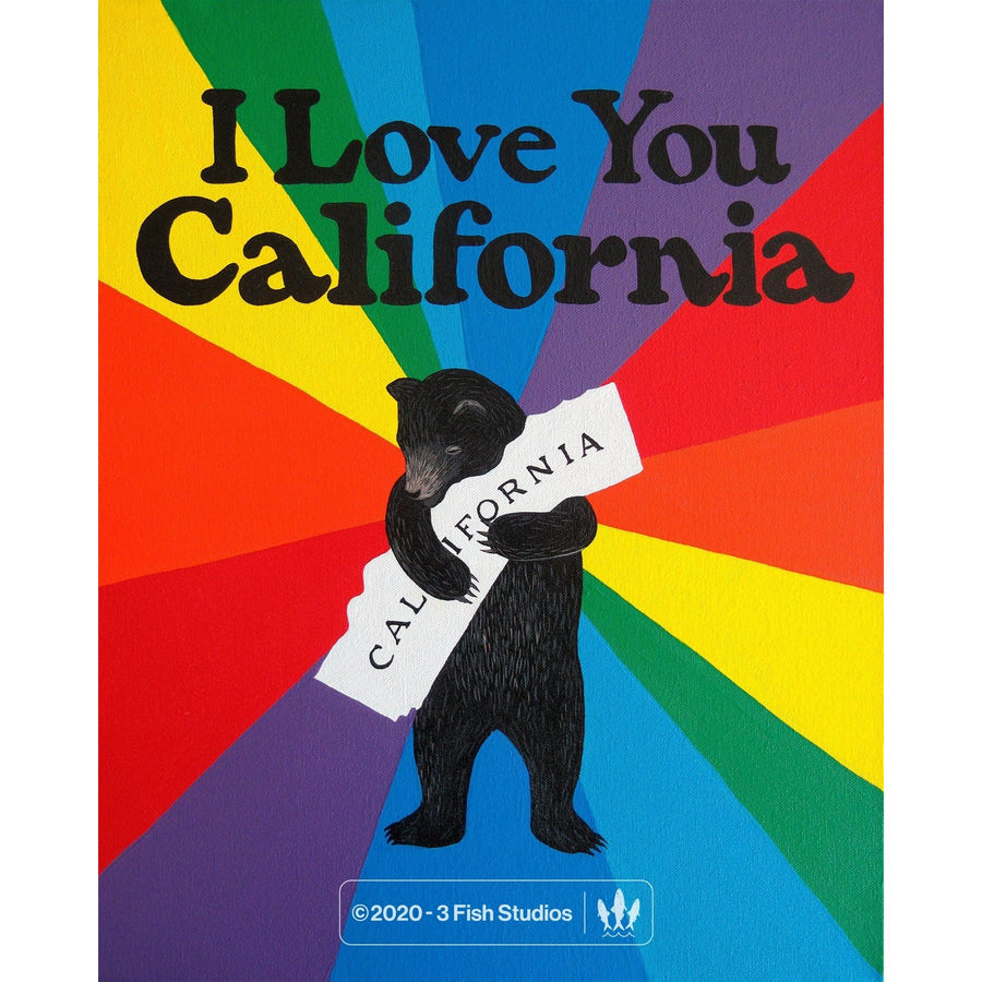 I Love You California Pride Print