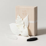 HA KO Paper Incense - Wooden Box Set of 5 With Felt Mat