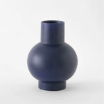 Extra Large Navy blue vase on a white background
