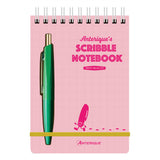Anterique Pocket Scribble Note Set with Mini Pen, Pink