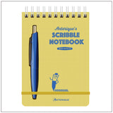 Anterique Pocket Scribble Note Set with Mini Pen, Yellow