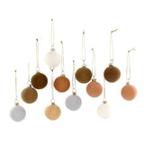 Crushed Velvet Ball Ornaments, Small 1.75" Set of 24