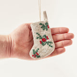 Mini Festive Berry Stocking Ornament