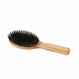 Oval Olive Wood Boar Bristle Hair Brush