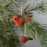 Felt Robin Ornament, Set of 2