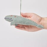 Spyhop Grey Whale Felt Ornament