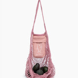 Ami Net Market Tote, Rose Tan