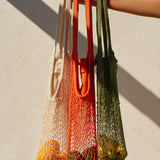 Ami Net Market Tote, Orange