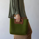 Asobi Merino Wool Midi Bag, Moss