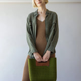 Asobi Merino Wool Midi Bag, Moss