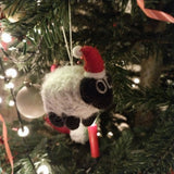 Handmade Felt Christmas Black Sheep Ornament