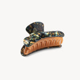 Machete Heirloom Hair Claw in Green Tortoise