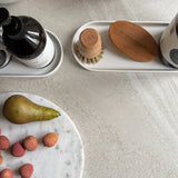 Deco Oval Catchall Trays, White