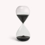 Desktop 30 minute Hourglass, Jet Black