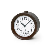 Riki Wood Alarm Clock, Brown