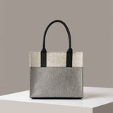 Jaunt Midi Merino Wool Tote, Granite / Black