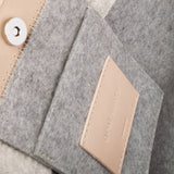 Jaunt Midi Merino Wool Tote, Granite / Natural