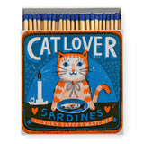 Archivist Gallery Matchbox, Cat Lover Sardines | Square - Safety Matches