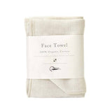 Organic Cotton Face Towel, Ivory