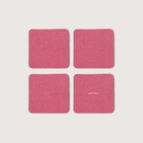 Merino Wool Felt Coaster Sets, Square - Assorted Colors