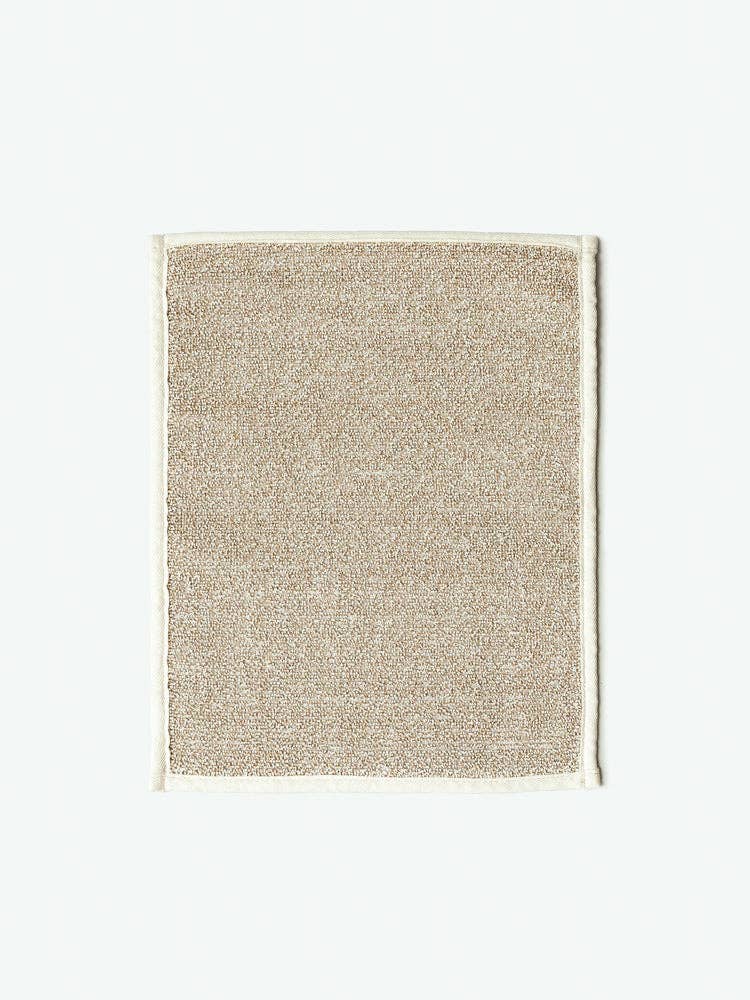 rectangular beige sasawashi bath mat