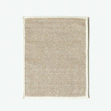rectangular beige sasawashi bath mat