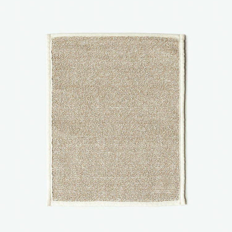 rectangular beige sasawashi bath mat