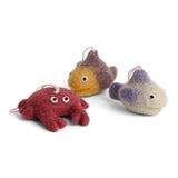 Felt Crab and Fishes Set