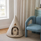Recycled Felt Pet Cave / Bed, Cream