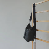 Lambwolf Collective Bucket Bag, Black Vegan Leather