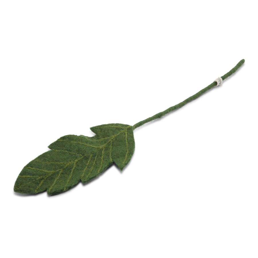 Felt Branch, Big Dark Green Leaf