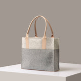 Jaunt Midi Merino Wool Tote, Granite / Natural