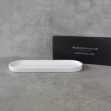 Deco Oval Catchall Trays, White