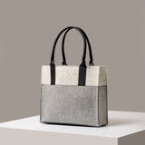 Jaunt Midi Merino Wool Tote, Granite / Black