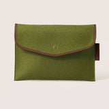 Graf Lantz Merino Wool Envelope 16" Tech Sleeve, Moss