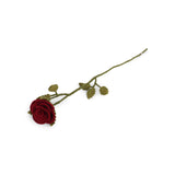 Felt Long Stem Red Rose