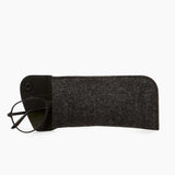 Anzen Felt & Leather Eyeglass Case, Charcoal