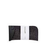 Anzen Felt & Leather Eyeglass Case, Charcoal