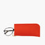 orange felt eyeglass case