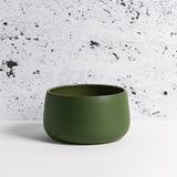 Ewa Stoneware Medium Serving Bowl, Matte Green