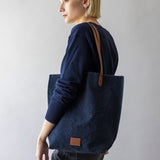 Hana Canvas Tote, Midnight