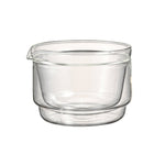doublewalled matcha bowl on white background.